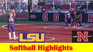 #7 LSU vs Nicholls Softball Game Highlights, March 26 2024