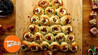 Bacon Brie Pull-Apart Christmas Tree Recipe | Christmas Recipes | Pull-Apart Bread Ideas | Twisted