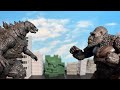 Godzilla vs kong stop motion parody thing