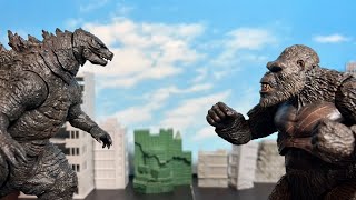 Godzilla vs. Kong Stop Motion Parody Thing