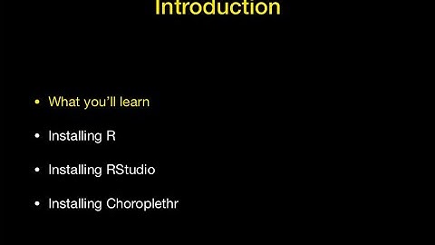 Mapping State ACS Data in R with Choroplethr Module 1, Lesson 1: What You Will Learn