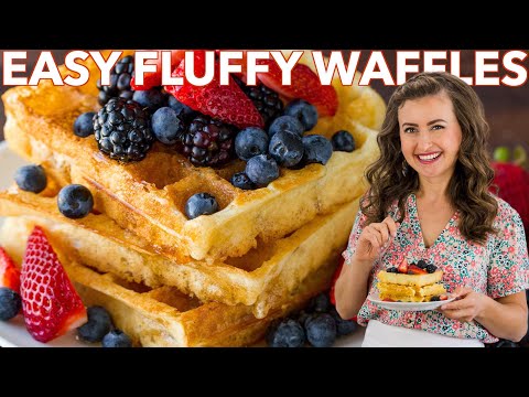 Easy Waffle Recipe | How to Make Homemade