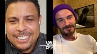 Ronaldo Nazario on the video-call with David Beckham screenshot 2