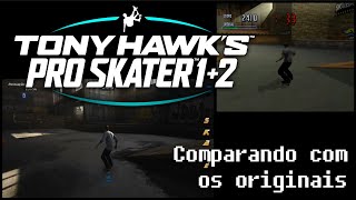 Tony Hawk's Pro Skater 1+2: comparação lado a lado com THPS1 e THPS2