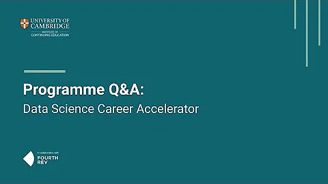 Programme Q&A Data Science Career Accelerator