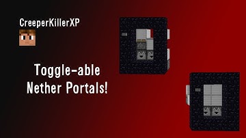 Redstone Tutorials: Toggle-able Nether Portal(s)