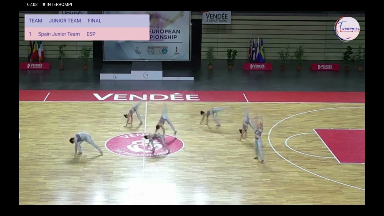 Eurotwirl 2023 finale junior team Spagna