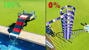 100% Vs 0% Survival Chance Shortest Coaster and Roller Coaster #4 - Planet Coaster 2
