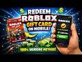 How To Redeem Roblox Gift Card On Mobile (iPhone &amp; Android) | Step-by-Step 2026