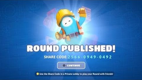 Fall Guys Creative Creator Slime Run Race 2 Share Code Round Published