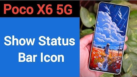 How to show status bar icon, Poco X6 5G me status bar icon Kaise lagaen