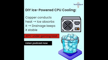 Can ice cool a CPU?