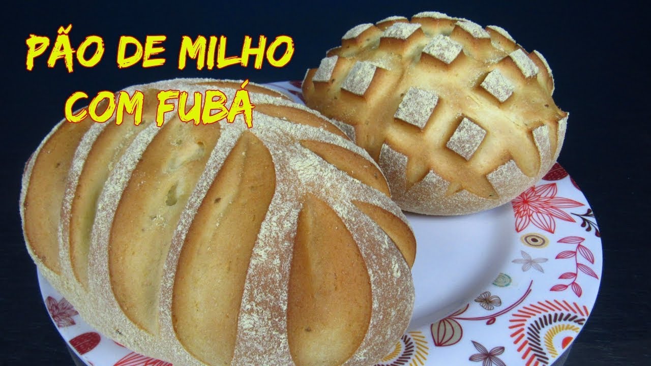 PÃO DE MILHO COM FUBÁ