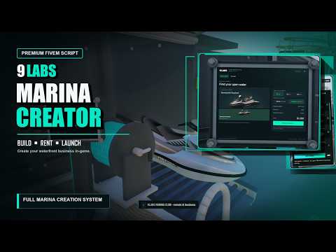 FiveM BOAT RENTAL | MARINA BUILDER | BUSINESS | ESX QBOX QBCORE STANDALONE