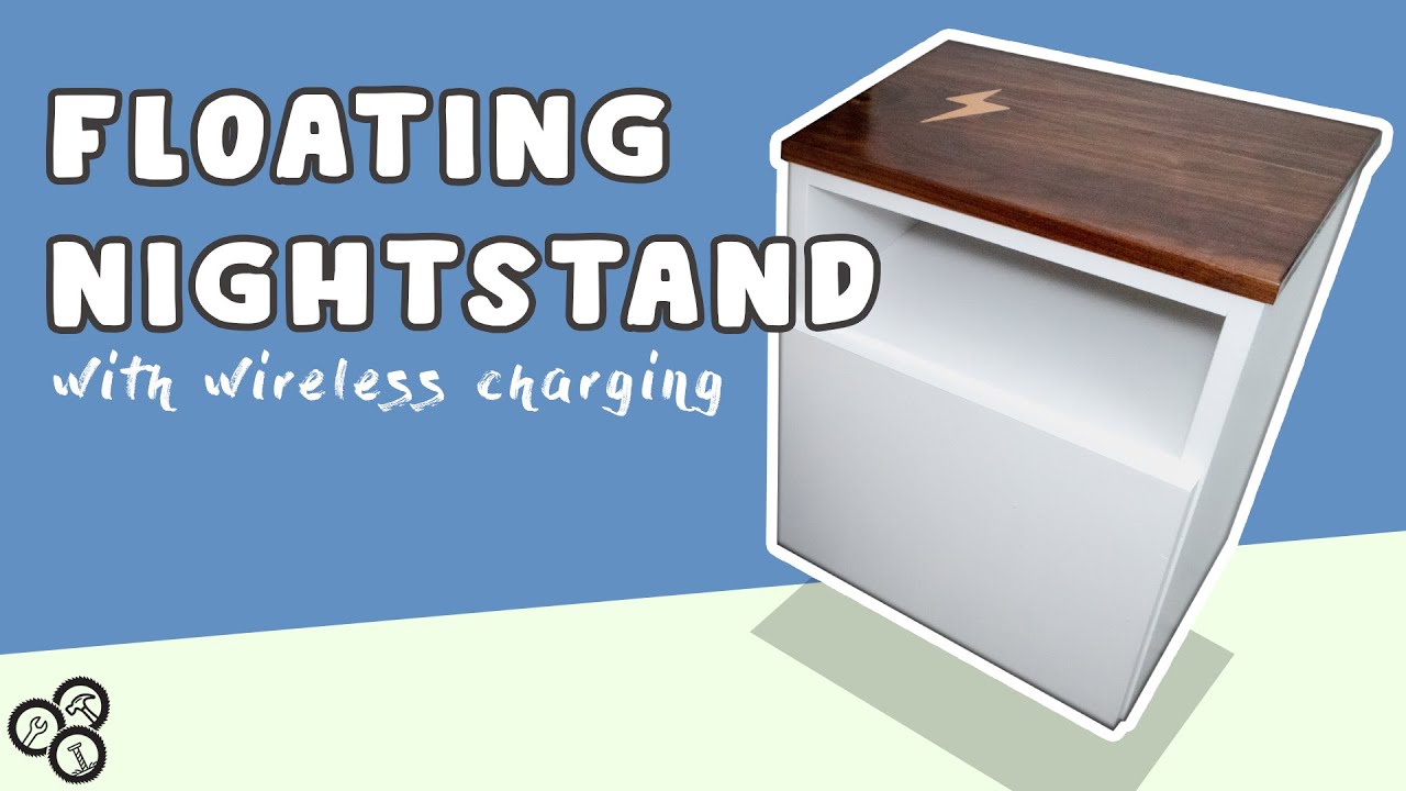 Floating Nightstand With Wireless Charging How To Diy Youtube