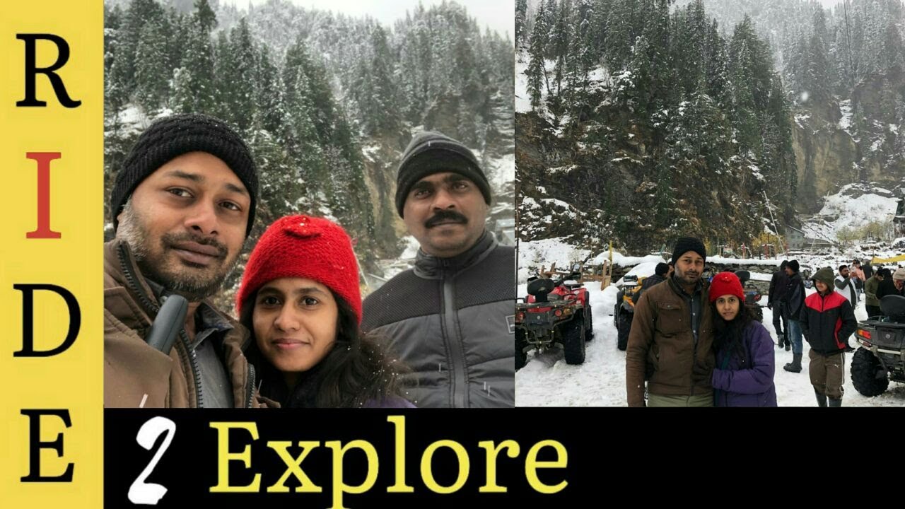 ATV mountain bike | Snow Scooter Ride |Solang Valley Manali|Solang Valley Trip | Top Snowfall Place