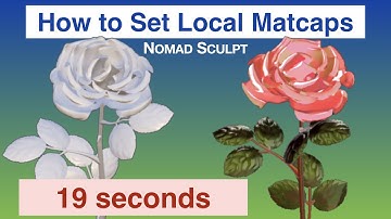 How to set Local Matcaps for each Object | 19 seconds | Nomad Sculpt