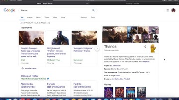 Thanos snap effect on Google