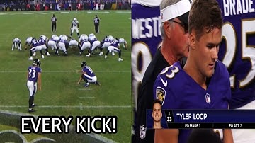 Every Tyler Loop Field Goal, Extra Point & Kickoff vs Colts 🦵 2025 Rookie DEBUT Highlights