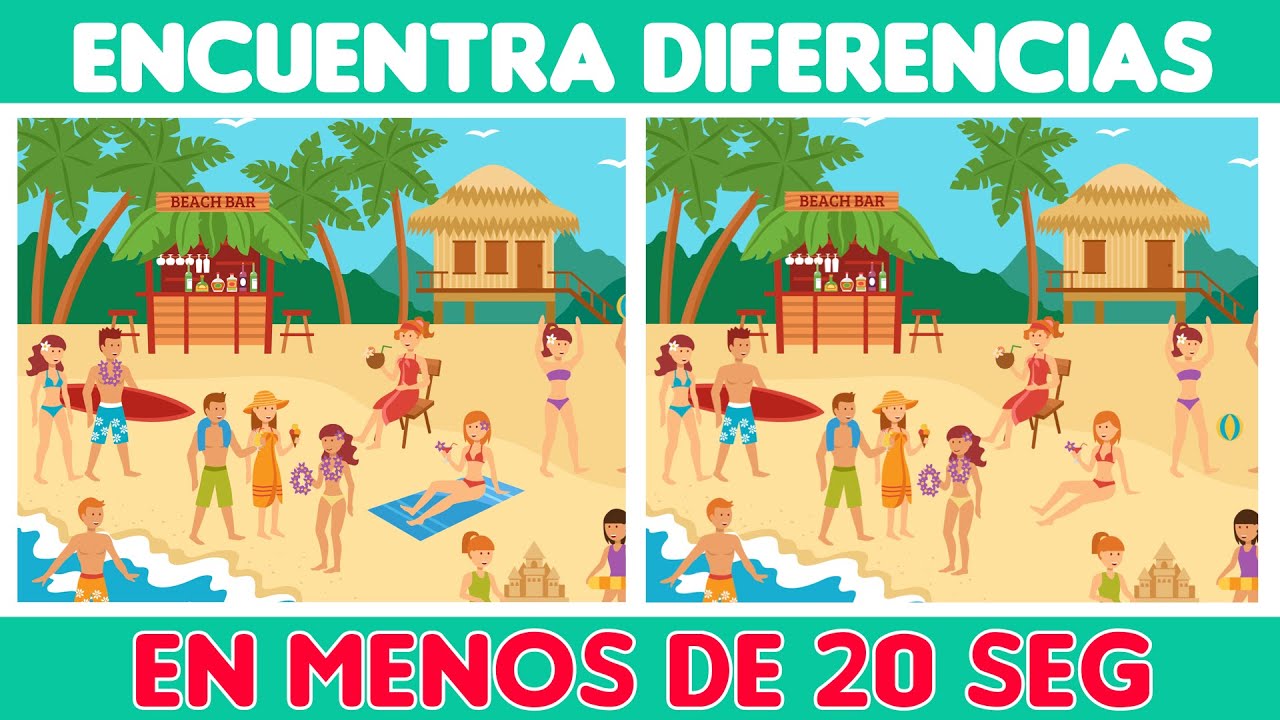 Encuentra las Diferencias  Find the Differences  Juego Visual No08