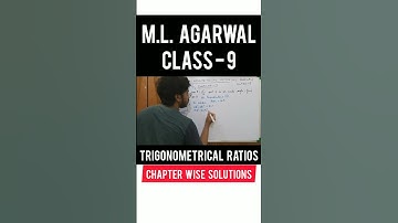 ICSE CLASS-9 | MATHS | M.L. AGARWAL | TRIGONOMETRICAL RATIOS | EXERCISE 17 #math #mathematics #ICSE