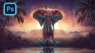 The Mysterious elephant poster | Photoshop Manipulation Speed Art Tutorial