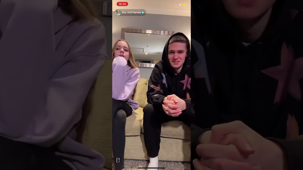 Max and Harvey TikTok live 19/01/25