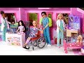 Barbie Doctor Doll Childrens Hospital Toy with Bedroom & Nurse Station