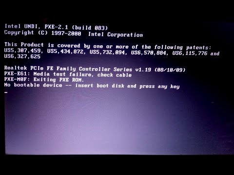 How to Fix Media Test Failure, Check Cable (No Bootable Device) | 100% Worked