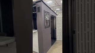 SUNCAST CABANA SHED W/ BAR STOOL AND SHELF at CosTco #backyardshed #customshed#costco