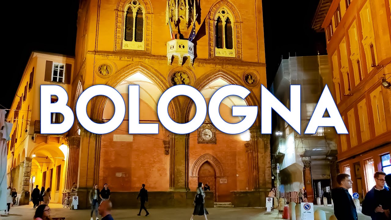 Watch Bologna at night