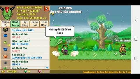 cho acc Ngọc rồng