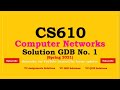 CS610 COMPUTER NETWORKS GDB SOLUTION 1 SPRING 2021 | VIRTUAL UNIVERSITY