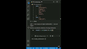 Пересечение множеств set #python