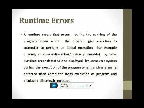 Common Programming Erros