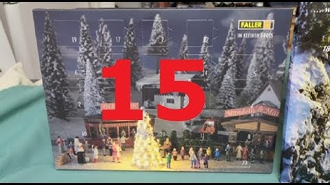 Faller and Noch Advent Calendar Openings: Day 15  #Faller  #Noch #Advent