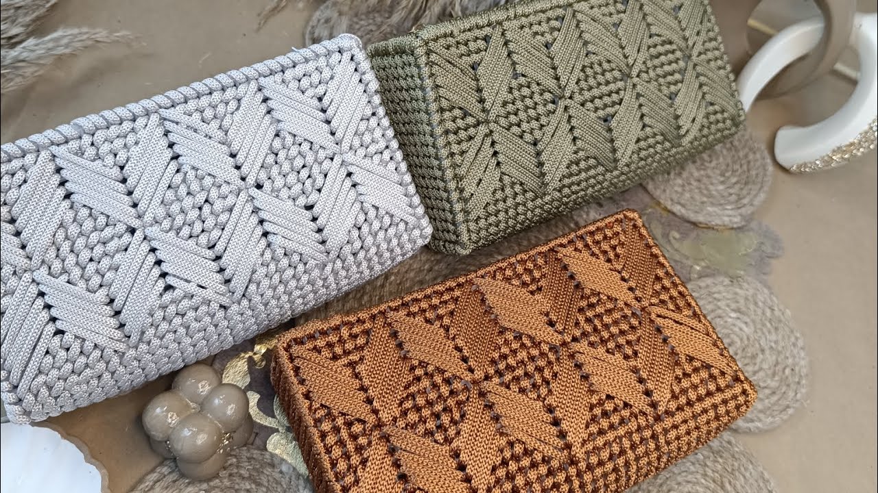 طريقه البورتوفيه بشبك الكنفا البلاستك فيديو كامل بدون اجزاء|DIY Women’s Wallet from Plastic Canvas