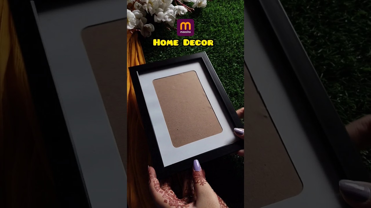 wooden frame from meesho meeshomeeshohomedecor haulvideo meeshohaul