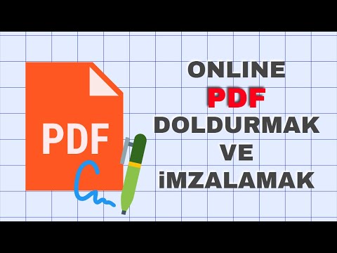 PROGRAMSIZ PDF İMZALAMA ve PDF FORM DOLDURMA