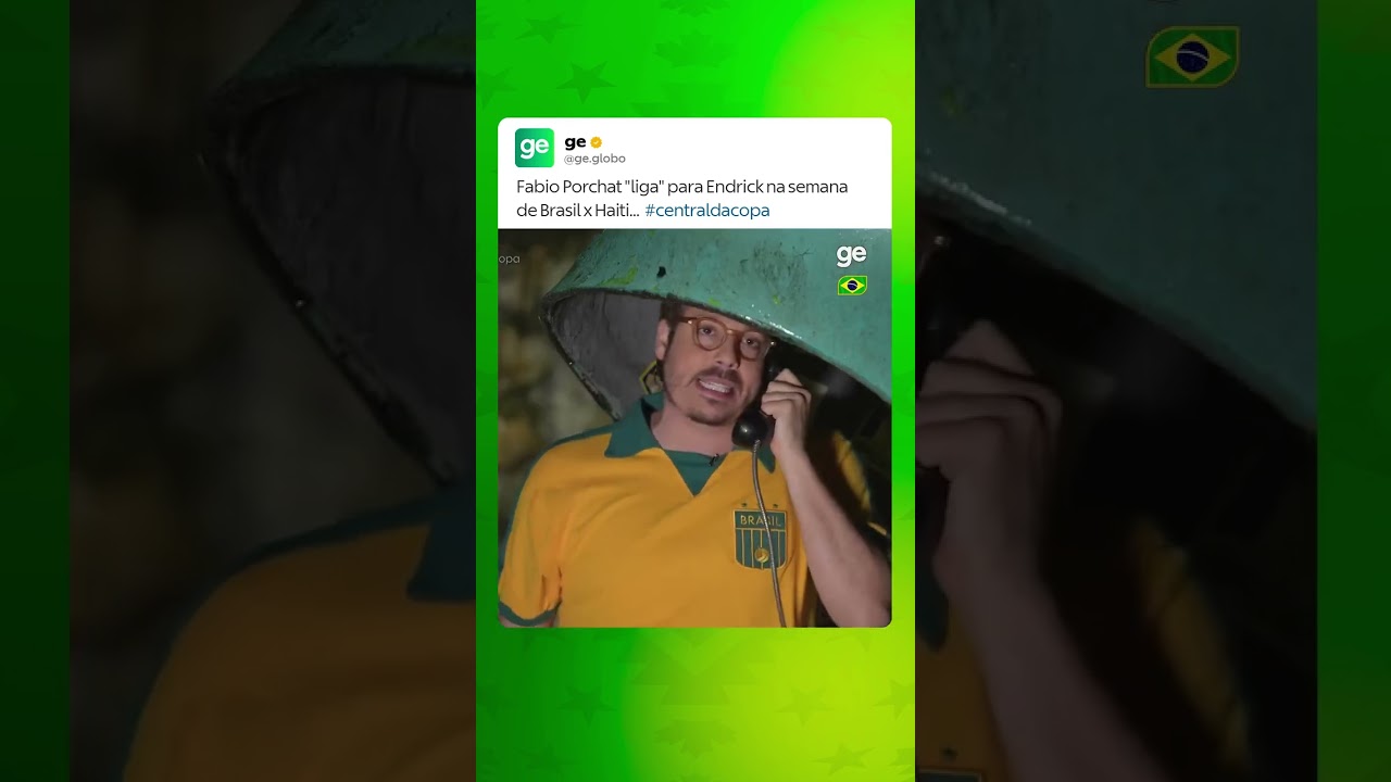 VAZOU!! LIGAÇÃO ENTRE ENDRICK E FÁBIO PORCHAT | #shorts | ge.globo