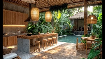 Bếp ngoài trời nhiệt đới | Slow Living on a Green Island An Outdoor Kitchen with Tropical Vibes