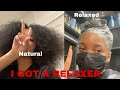 MUST WATCH: NATURAL TO RELAXED HAIR / Relaxer touch up after 5 months.  #relaxerday#naturaltorelaxed