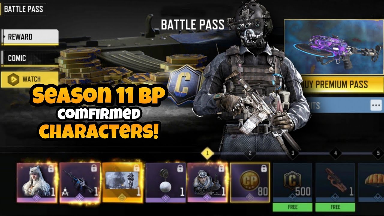SEASON 11 CONFIRMED BATTLE PASS CHARACTERS IN COD MOBILE | S11 COMFIRM ...