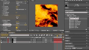 0802 After effects to Animated Game textures ) Fractal Noise Colorizeglow_alpha
