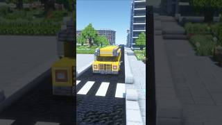 How to Build a School Bus in Minecraft 🚌 Minecraft Short School Bus Tutorial