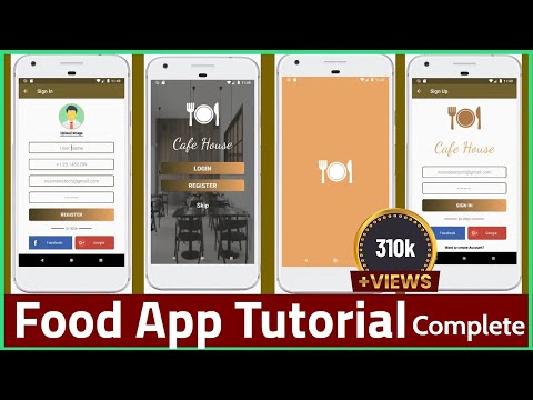 Android app Development Tutorial in Hindi - Responsive Food App tutorial