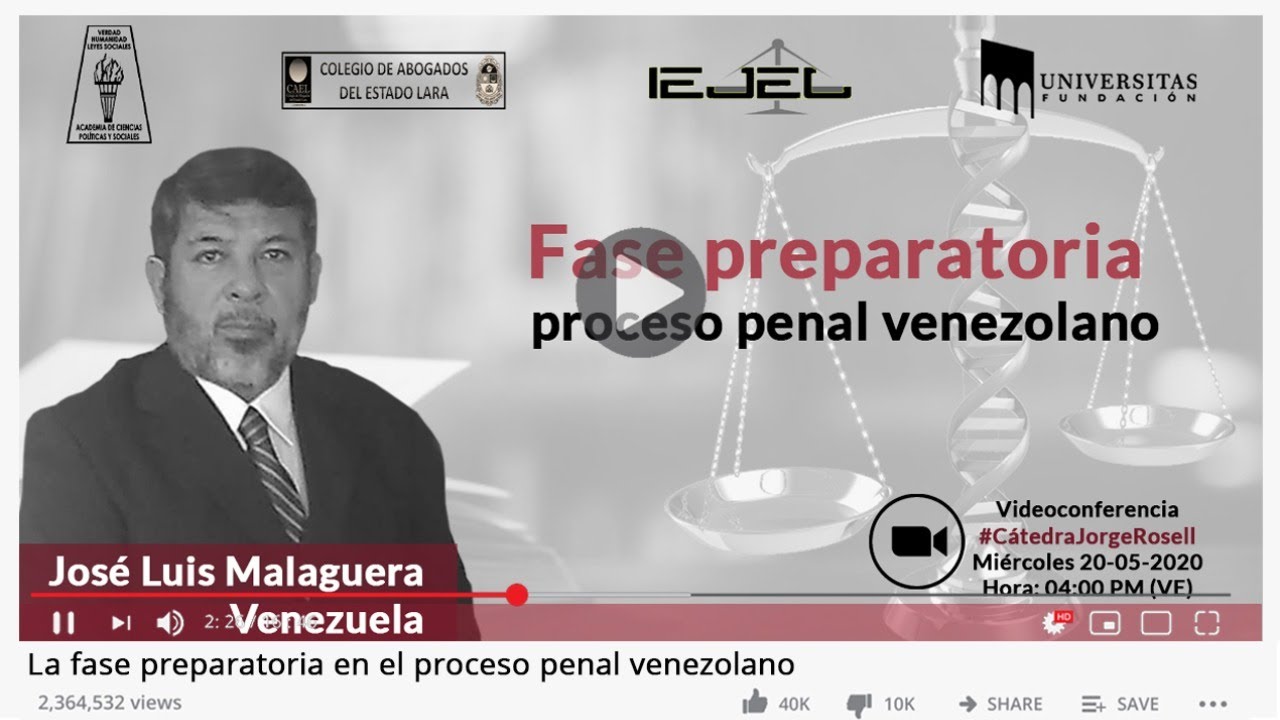 La fase preparatoria en el proceso penal venezolano - José Luis Malaguera
