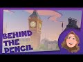 Behind the pencil the process of background painting w pencilish background artist kay breshears