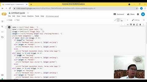 Tugas UTS Dasar Pemrograman - Semester 1 Universitas Tanjung Pura