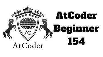 Upsolving AtCoder Beginner Contest 154 Part 3